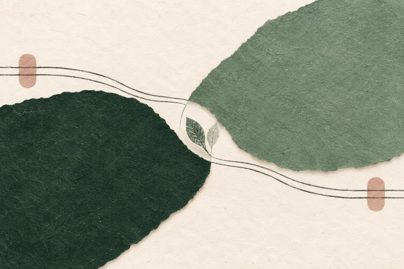 InnerWork couples journal prompts calm art with forest and sage paper forms creating shared space between parallel graphite lines